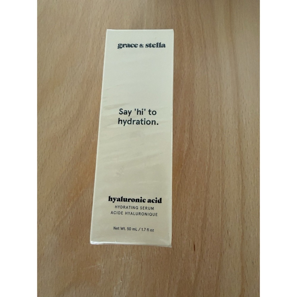 Grace & Stella Hyaluronic Acid Serum for Face - 50ml / 1.7oz Factory Sealed